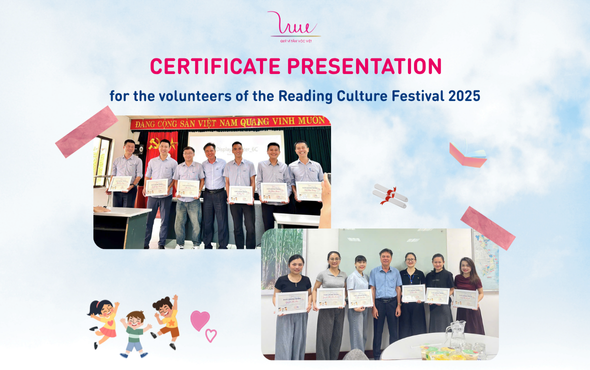 Presenting certificates of appreciation to 12 volunteers from NASU